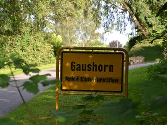 Ortseingangsschild Gaushorn
